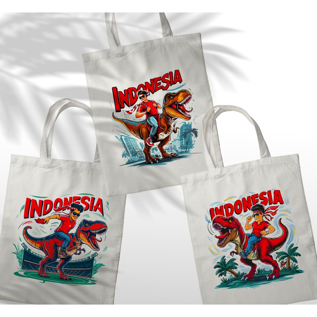 Totebag THIS IS INDONESIA 30x40 Cm | Tas Tote Bag Premium Sekolah Kuliah kerja Gambar Tulisan Kata K