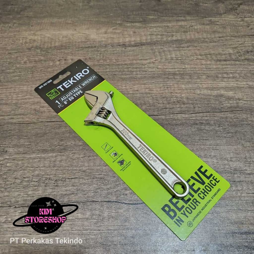 Tekiro Kunci Inggris 12 Inch Adjustable Wrench Kunci Bago Baco Tekiro / Kunci Pas Set