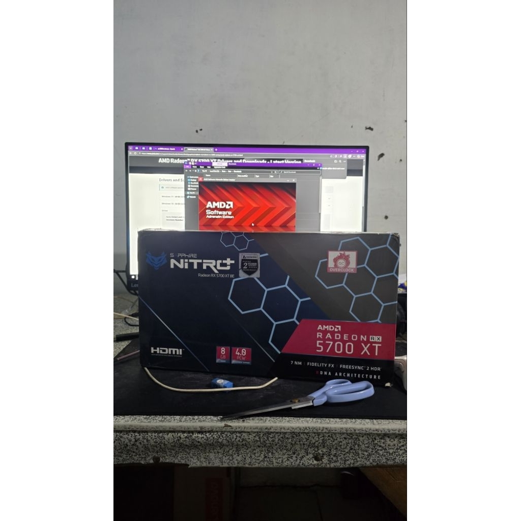 rx 5700xt 8gb triple fan nitro+ sapphire garansi 1 thn