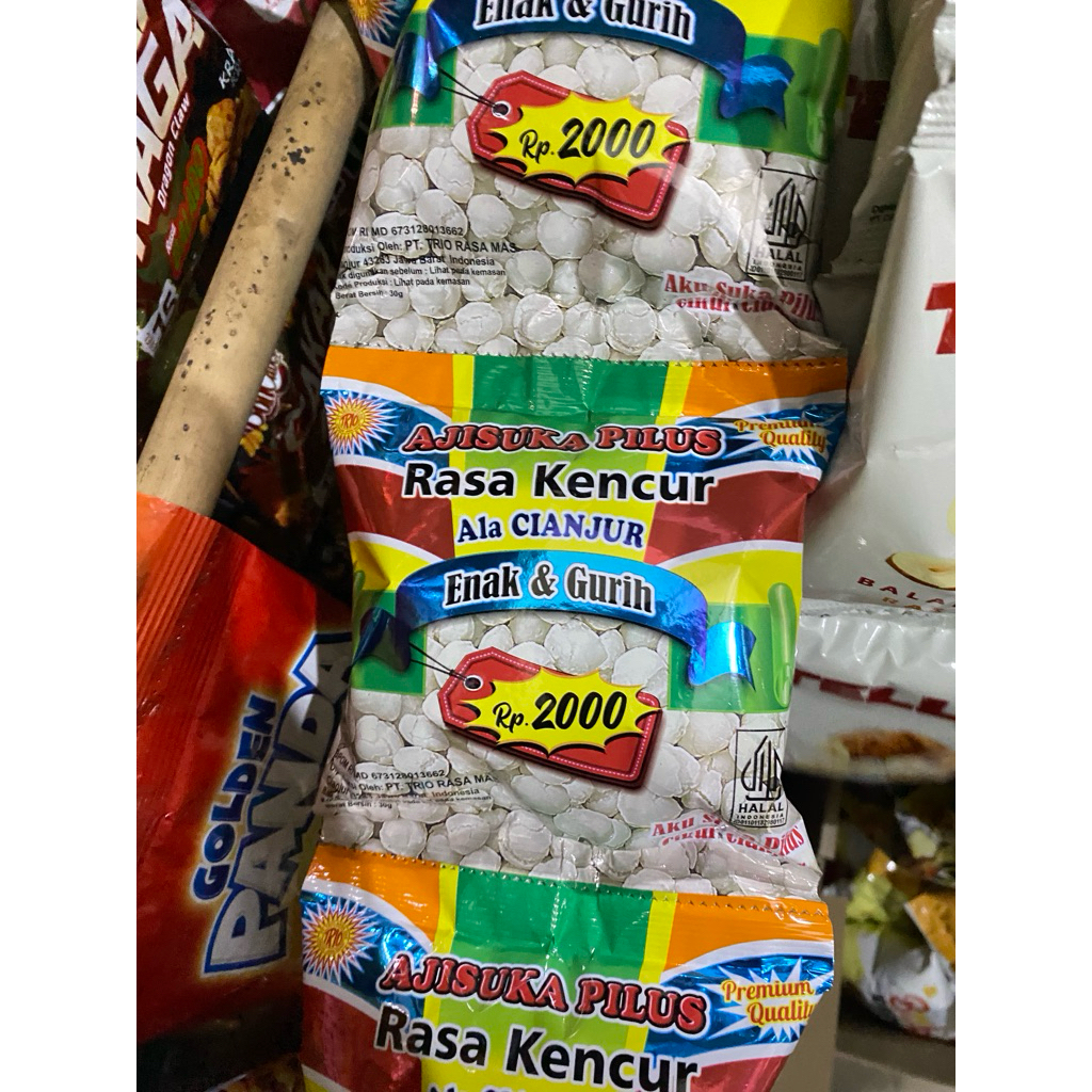 Ajisuka Pilus Rasa Kencur Cikur Ala Cianjur Asli Renceng