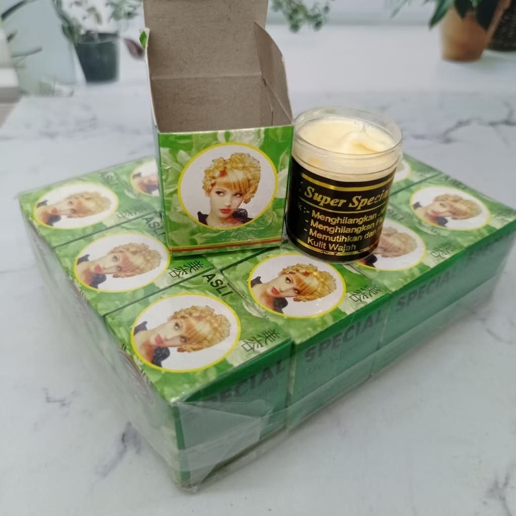 eceran cream sp hijau kemasan plastik