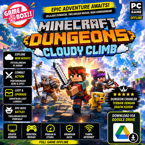 GAME MINE CRAFT DUNGEONS CLOUDY CLIMB - PC LAPTOP GAMES