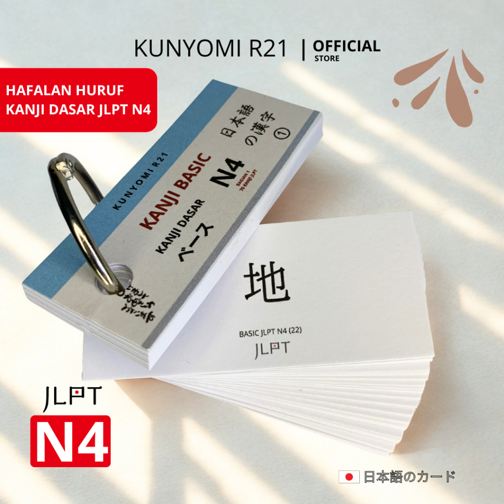 FLASH CARD KANJI N4 140 KANJI