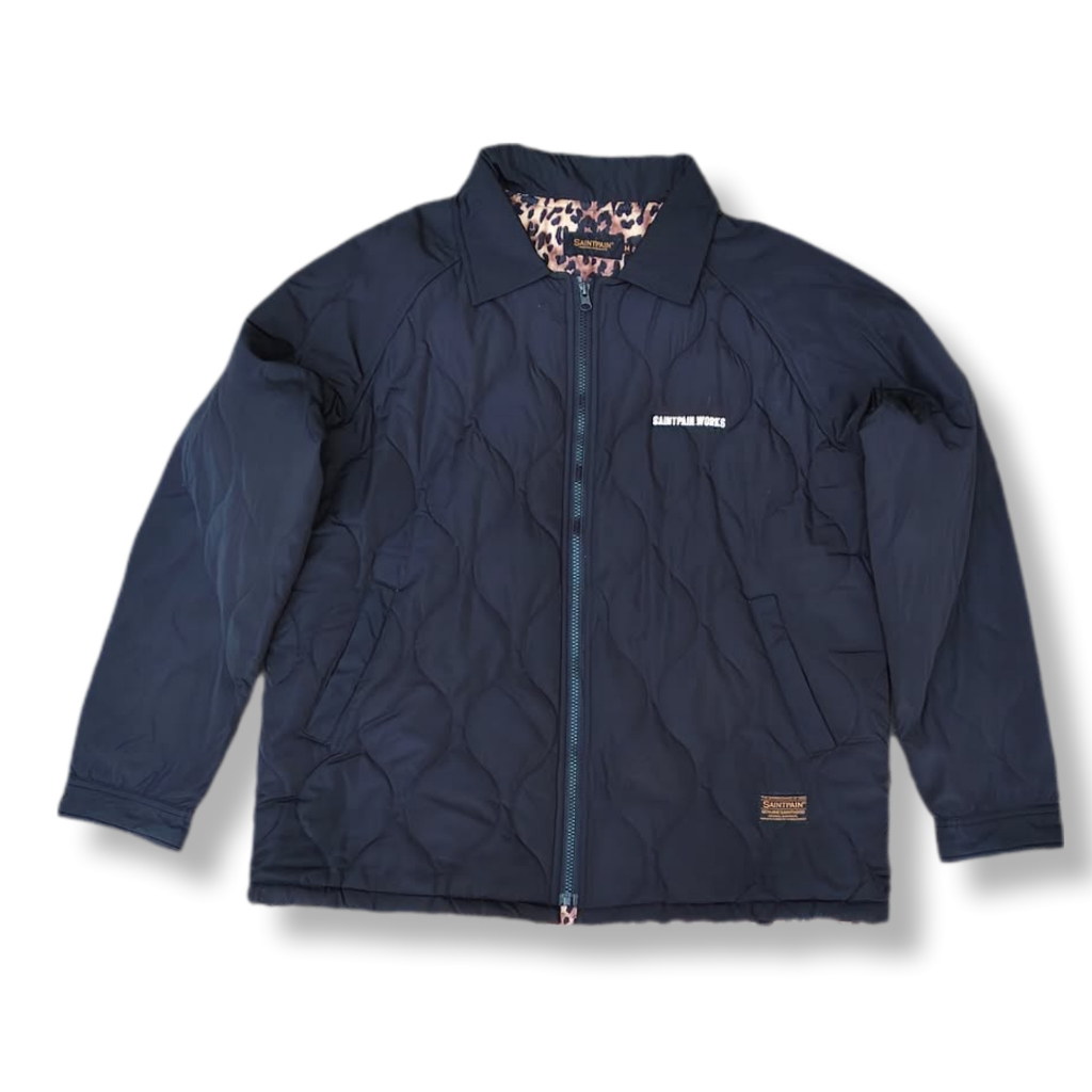 SAINTPAIN LEOPARD QUILTED WORK JACKET | OUTERWEAR | MNZA