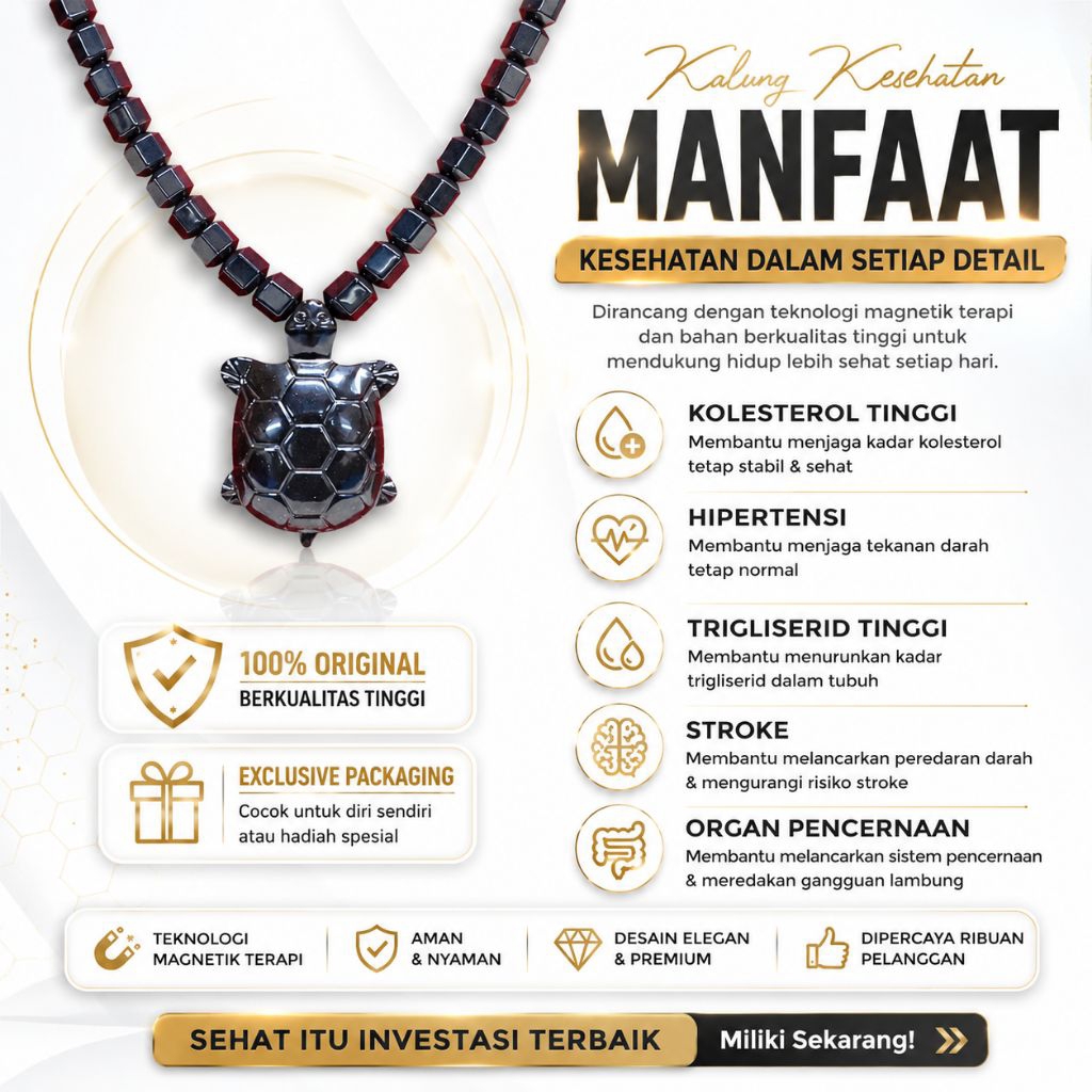 Kalung Terapi Kesehatan Obat Segala Penyakit Kalung gannamyong Original Bersertifikat Resmi