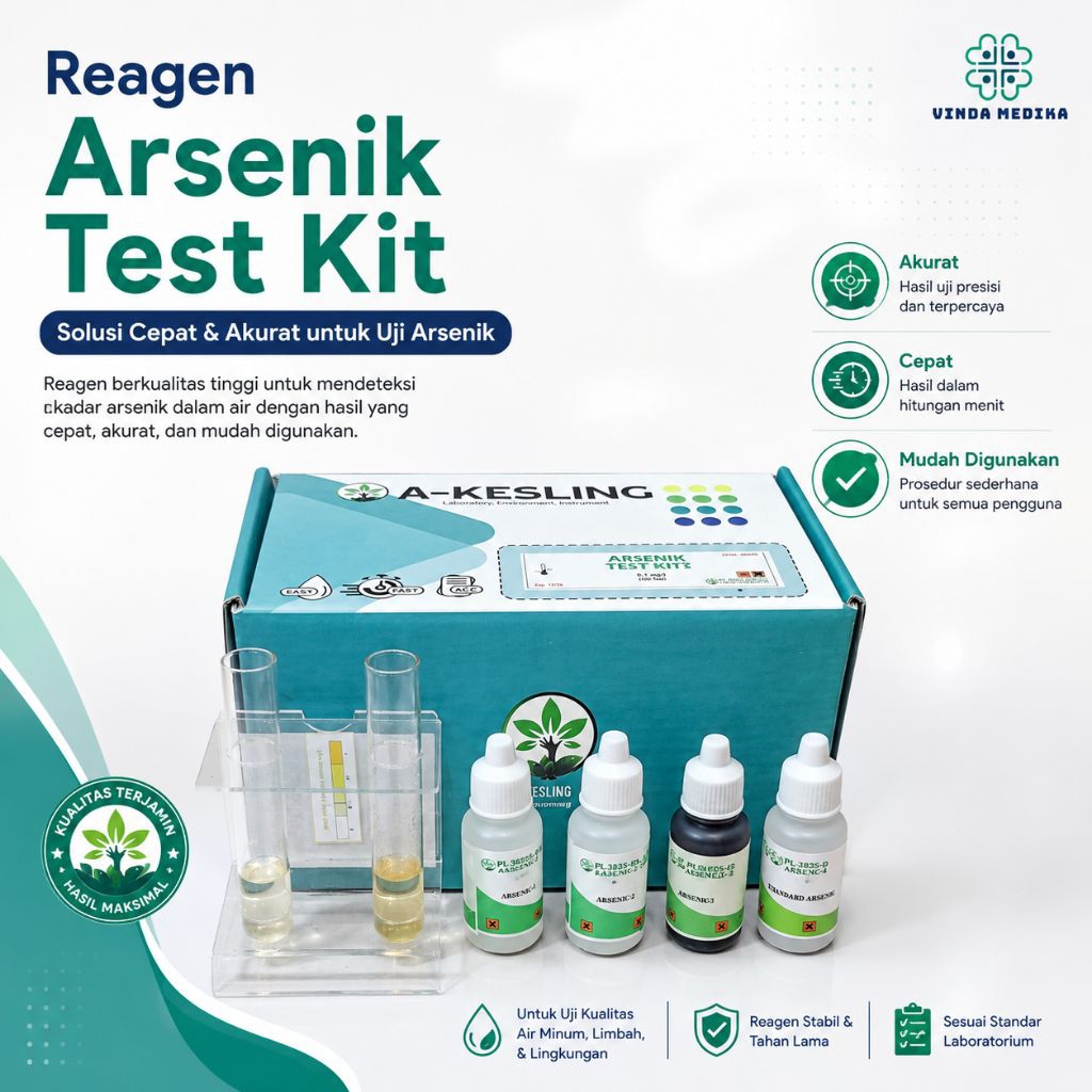 Reagen Uji Arsenik Water Test Kit Laboratorium Untuk Air & Limbah