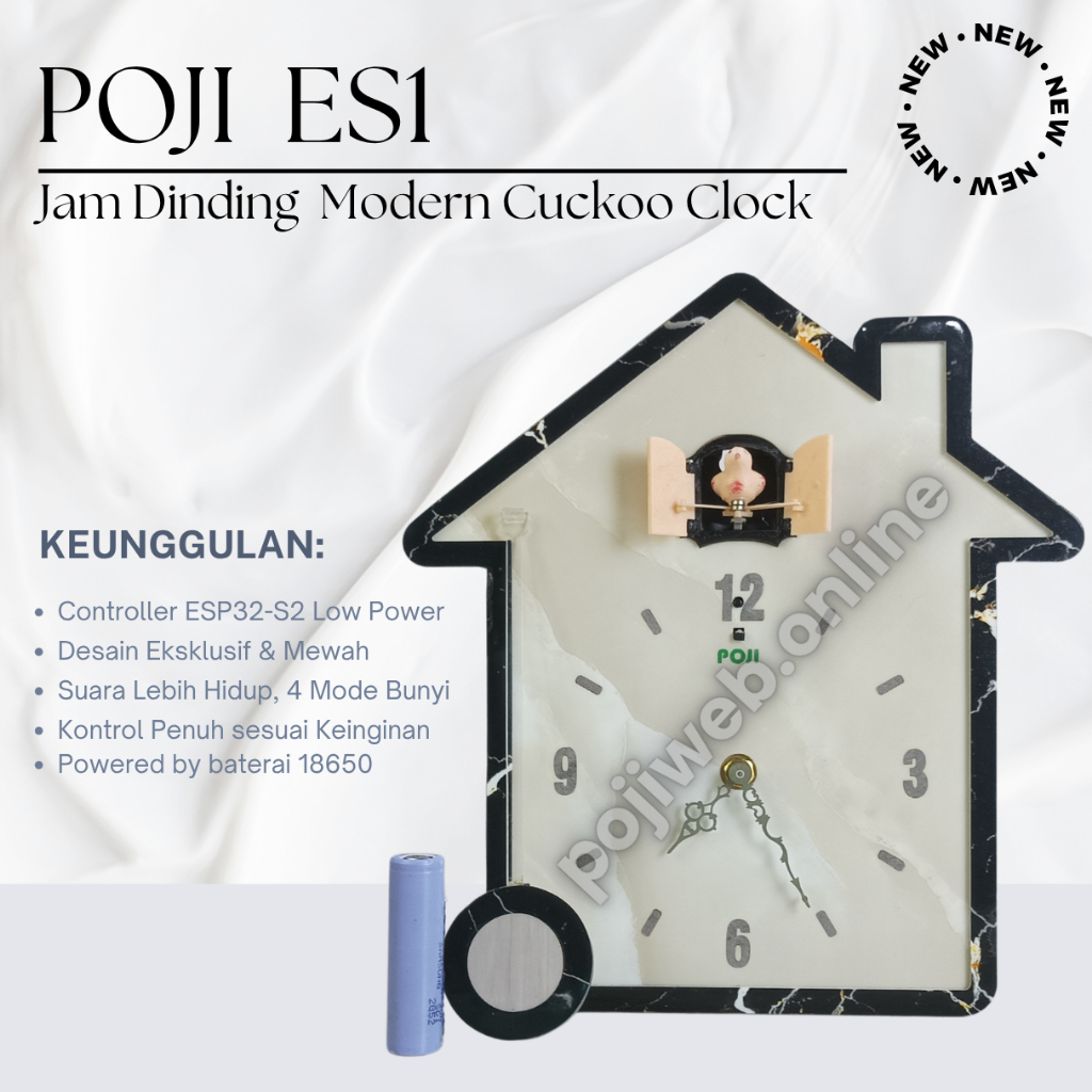 Jam Cuckoo Clock Modern POJI ES1