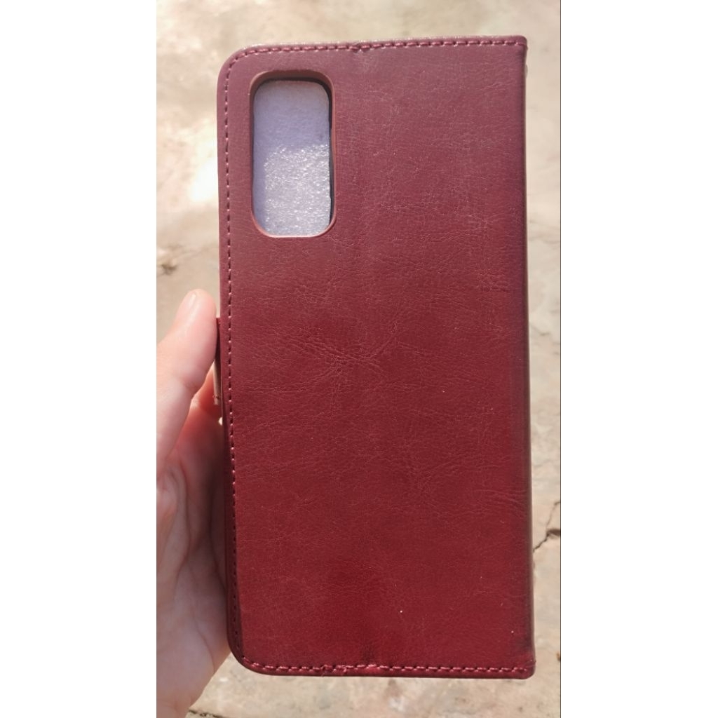 case dompet y12s / y20 warna maroon