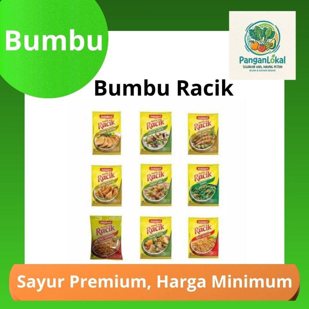 BUMBU INDOFOOD | 1 SACHET | PANGANLOKAL | BUMBU RACIK | BUMBU INDOFOOD