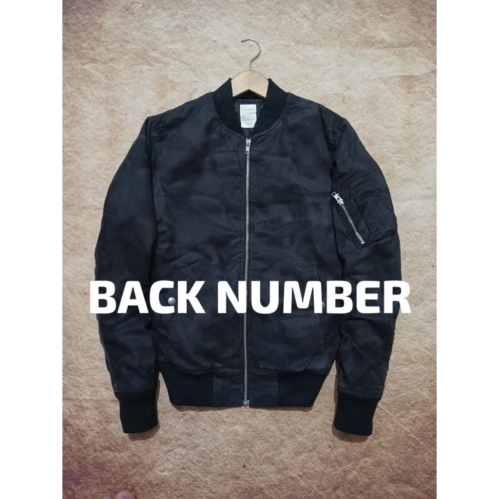 Jaket casual bomber BACK NUMBER bekas pakai