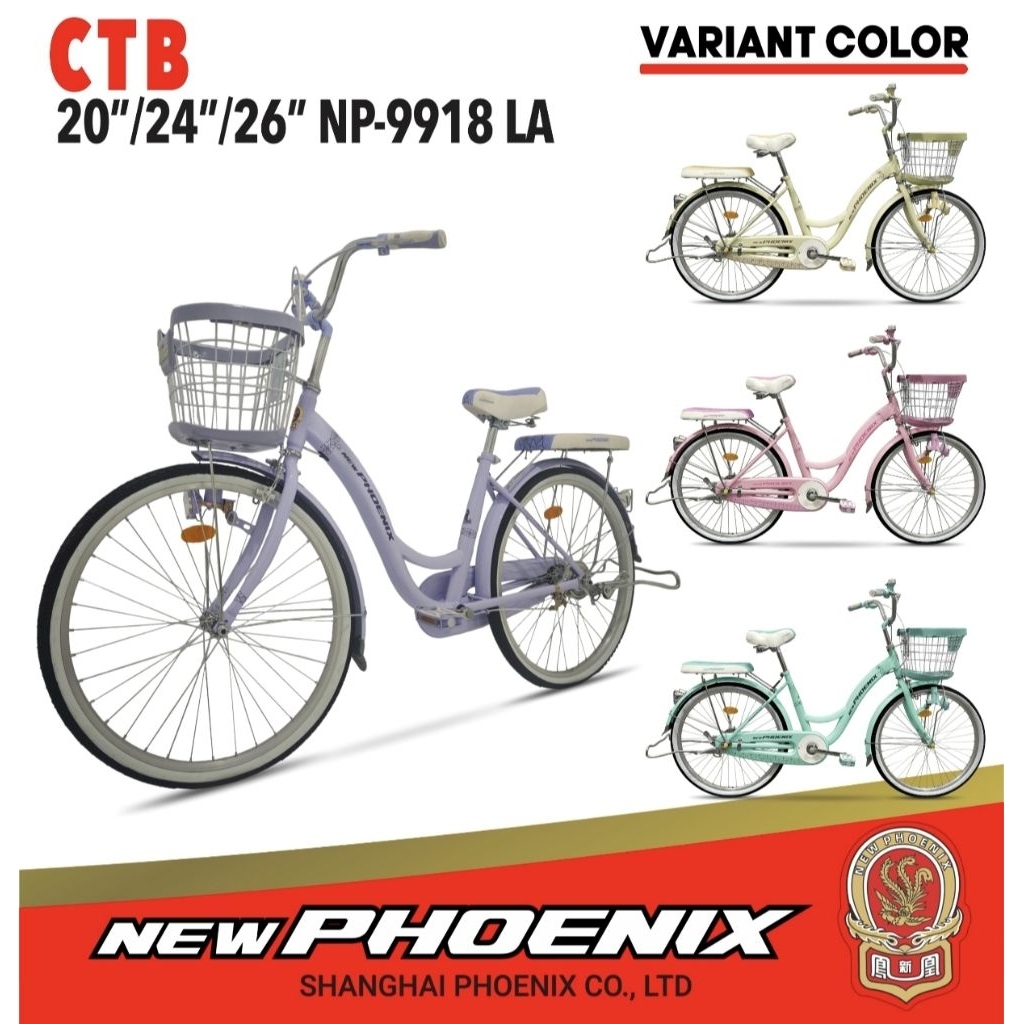 Sepeda mini Phoenix 20inc 24inc 9918 LA/Sepeda anak perempuan remaja sampai dewasa Phoenix 20inc 24i