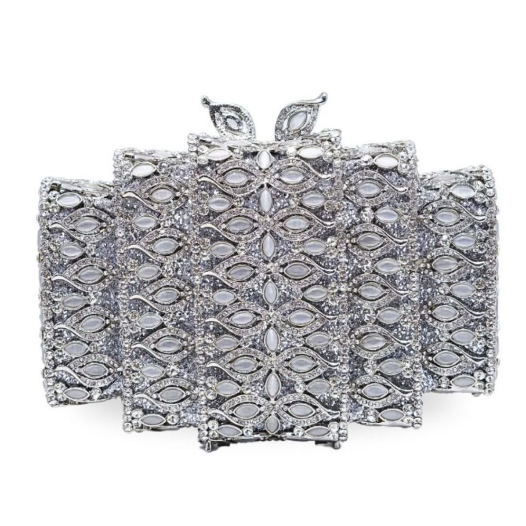 Waiwai Tas Pesta Mewah CR1336 Crystal Clutch