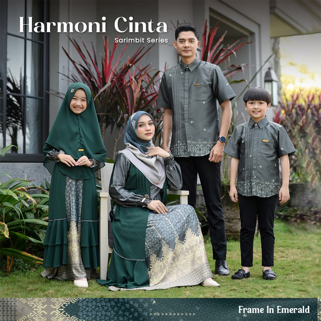 TACHI SYARI - Harmoni Cinta Sarimbit Keluarga Couple Family Set - EMERALD