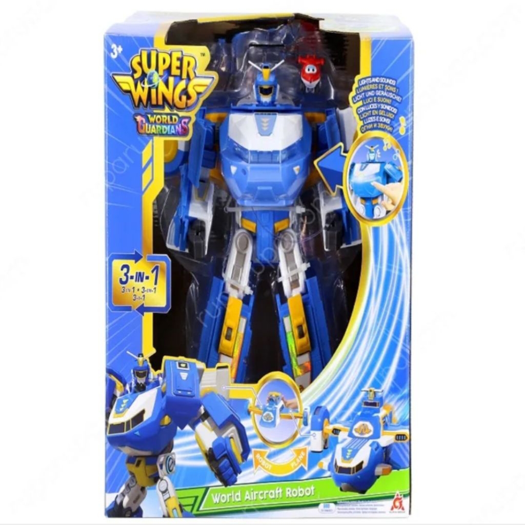 [ PRELOVED ] Alpha Group Superwings Robot Transforming Aircraft 0888