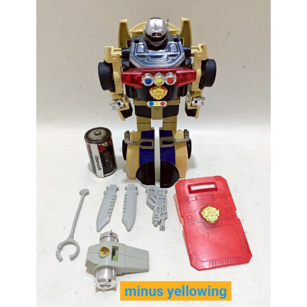 Vintage bandai DX sirender robo racer gekisou sentai carranger power rangers turbo megazord zord rob