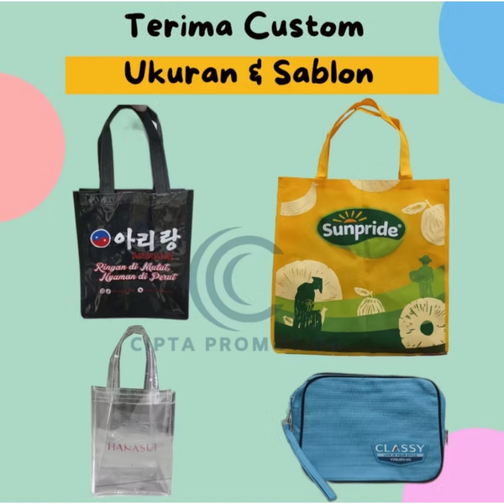 Custom Order | Tas Mika 1 Sisi + Spunbond Uk P42 L12 T32