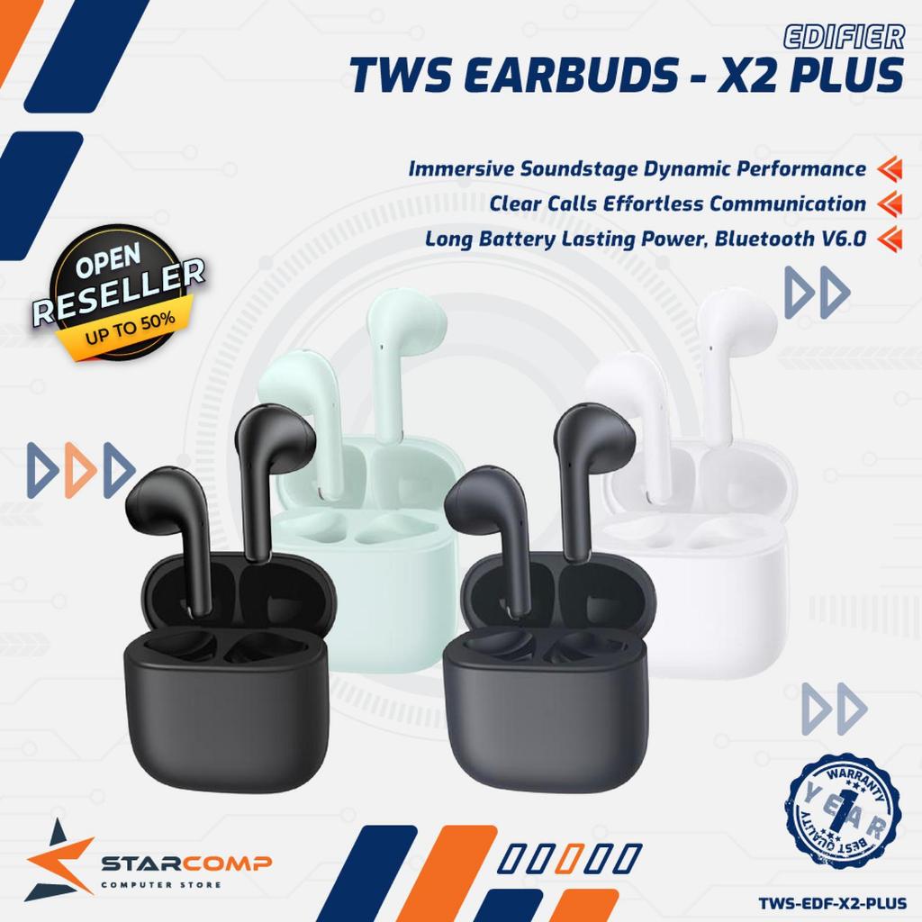 Edifier X2 Plus TWS Bluetooth 6.0 True Wireless Earbuds Low Latency IP54