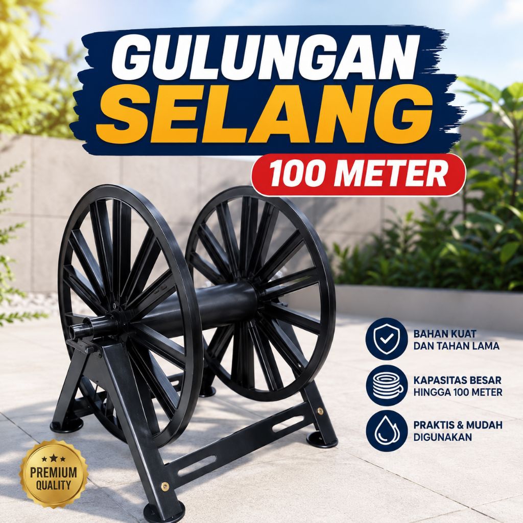 GULUNGAN SELANG 100 METER HITAM/GULUNGAN SLANG 100 METER HITAM TERMURAH