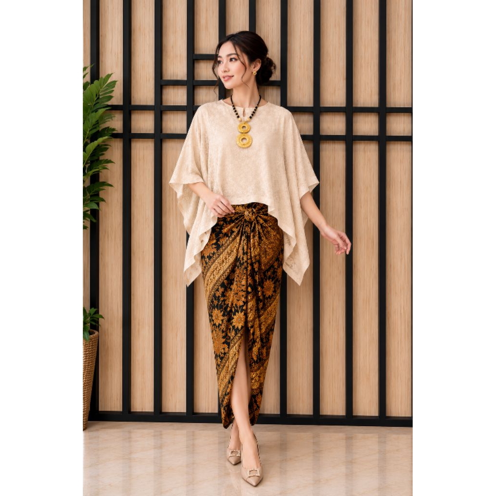 syahnita blouse viscose polos atasan batik wanita simple dan modern baju batik wanita bahan viscose