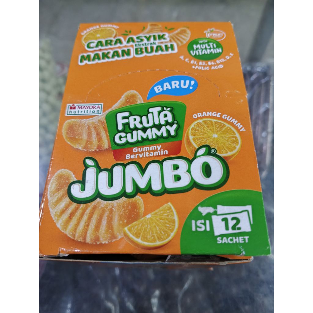 frutea gummy jumbo 1.pack isi 12 pcs