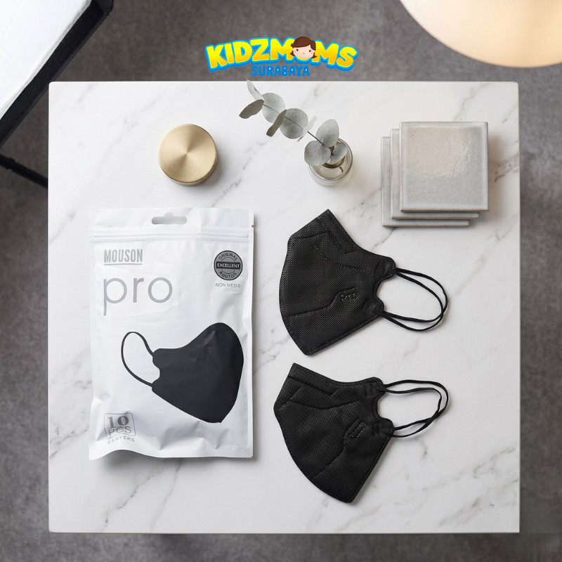 Masker PRO KN95 Duckbill / Mouson Pro - Hitam Isi 10pcs
