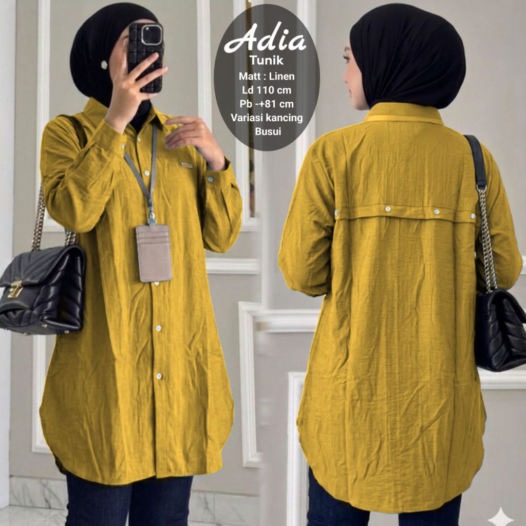 TUNIK BERGA WANITA POLO LINEN MODEL TERBARU SUPER MEWAH/TUNIK IMPORT PREMIUM