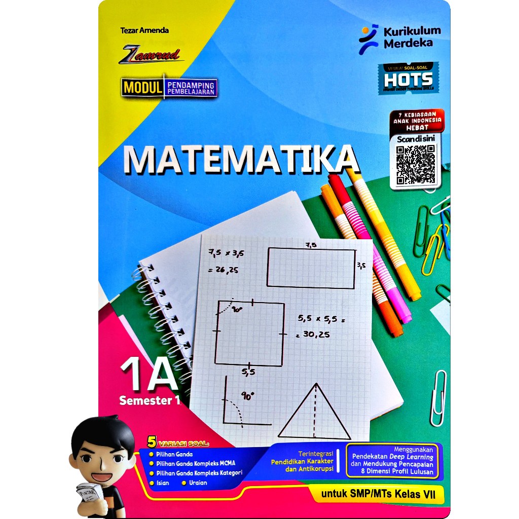 LKS MATEMATIKA SMP KELAS VII 7 SEMESTER 1 2026-2027 DEEP LEARNING KURIKULUM MERDEKA | ZAMRUD PUTRA N
