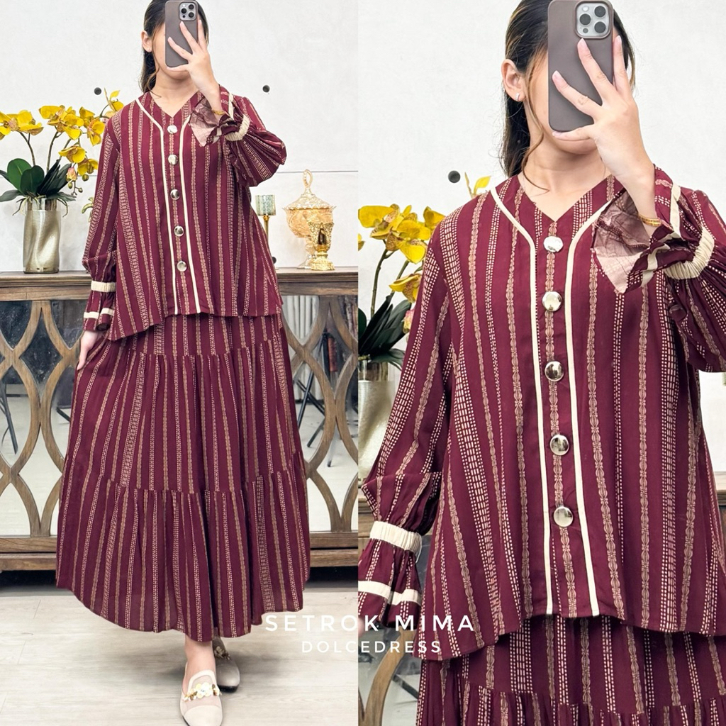 Setelan Rok MIMA By Dolce Dress Original