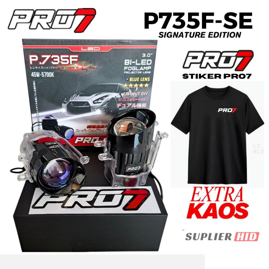 Foglamp Lampu Kabut Projector BiLED PRO7 PRO 7 P735F P.735-F P.735F SE Signature Edition Blue Lens 4