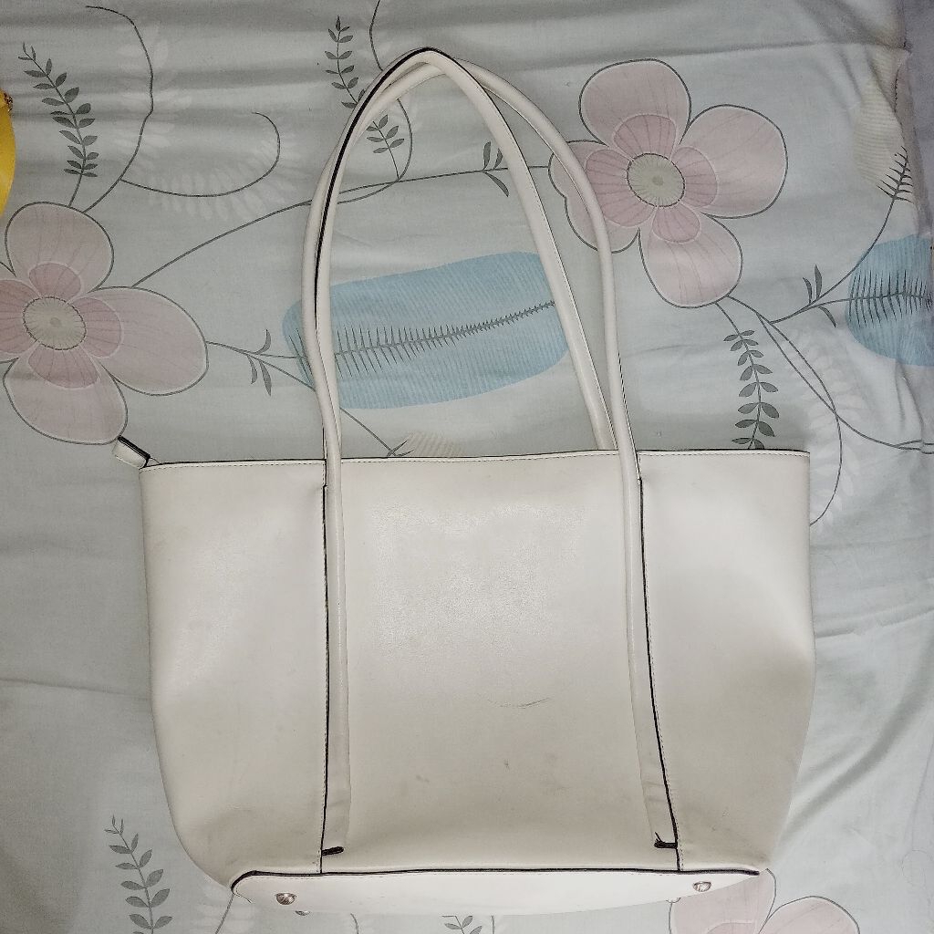 TAS KULIT WANITA WARNA PUTIH pl preloved || tas selempang tas bahu tas shoulder bag coinpurse tas un