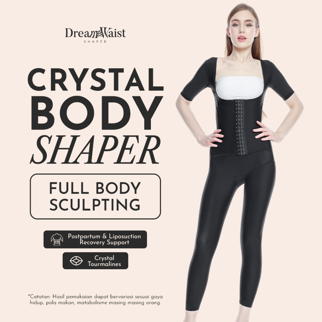 DreamWaist - Crystal Body Shaper - Korset Full Body Pembakar Lemak - Korset Seluruh Badan Pasca Mela