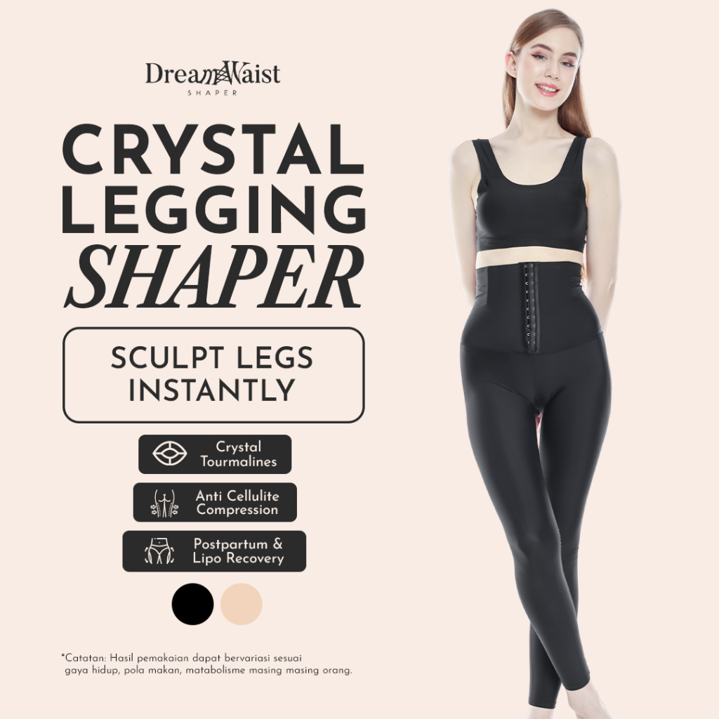DreamWaist - Crystal Legging Shaper - Korset Pelangsing dan Kesehatan Kaki - Korset Bakar Lemak