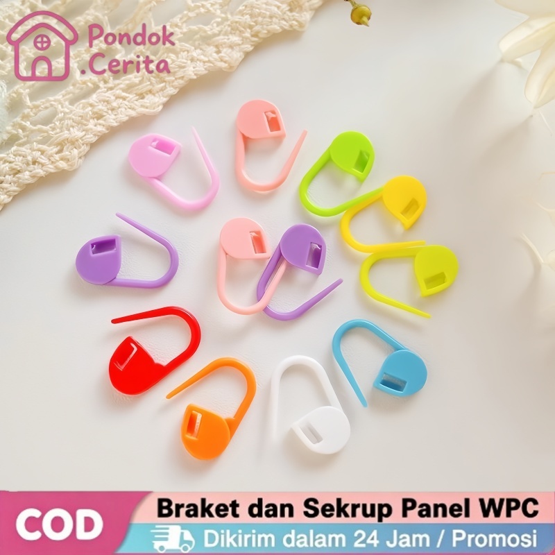 Peniti plastik peniti bohlam warna warni peniti rajut peniti kalung masker