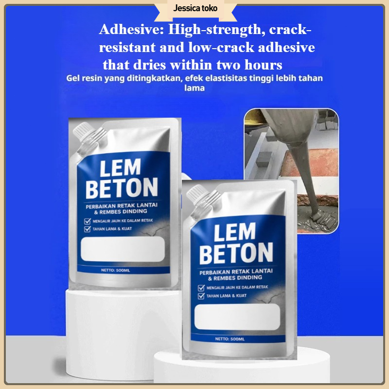 Lem Beton Anti Air, Lem Beton Silikon Cepat Kering Super Rekat 200/500g (Tahan Lama) – Perekat Pengi