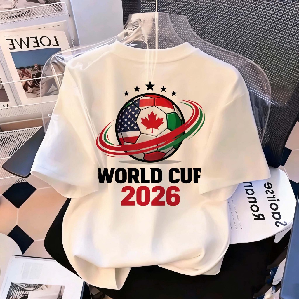 JiOJiO Kaos Anak Putih Print Bola Sepak Viral TikTok Anak pakaian anak baju anak perempuan baju anak