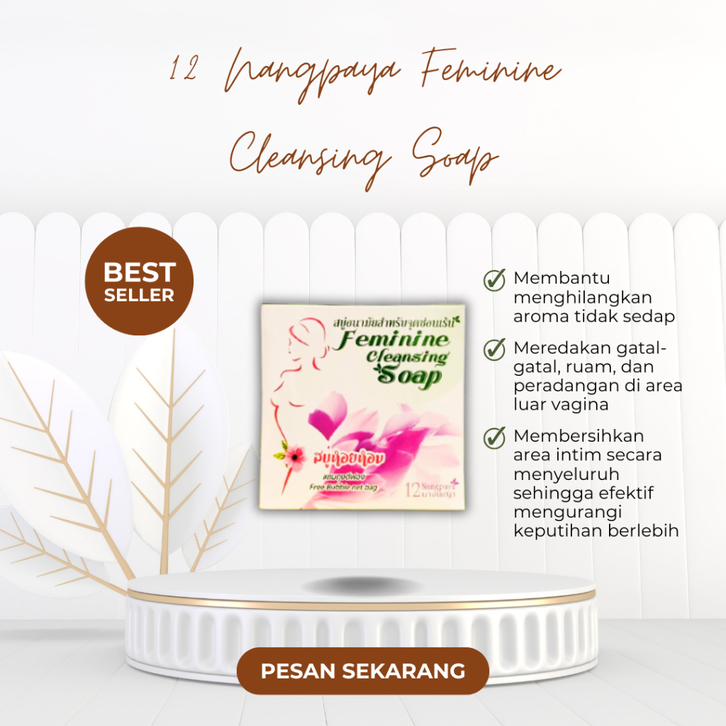 FEMININE CLEANSING SOAP NANGPAYA ORI THAILAND / SOAP MISS V
