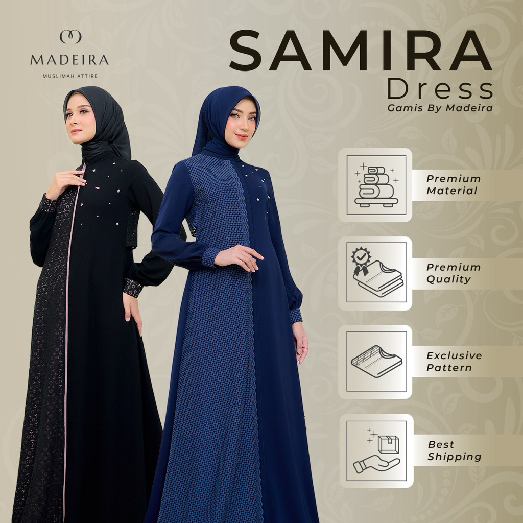 Gamis Wanita Brokat Payet - Madeira - Samira Dress