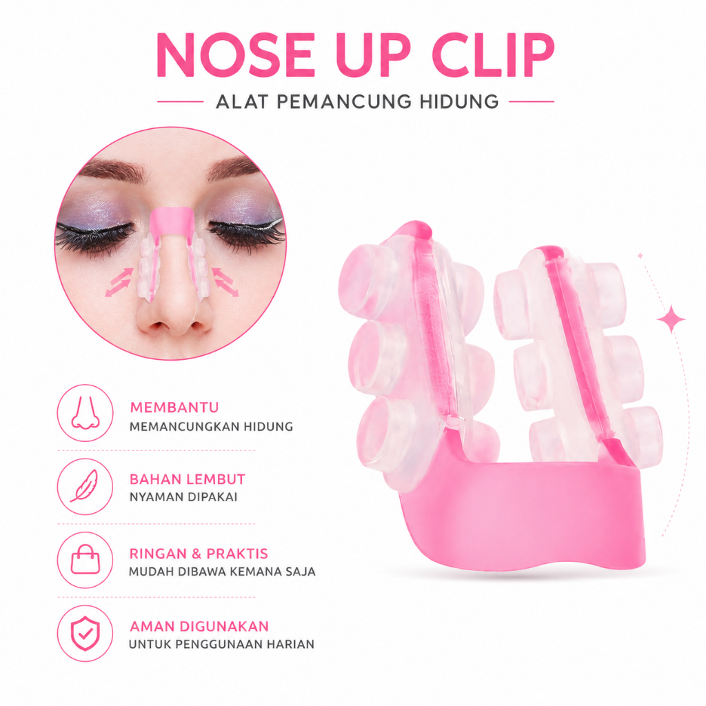 Nose UP Clipper Alat Pemancung Hidung Permanen Silicone Pemancung Tulang Hidung Pesek