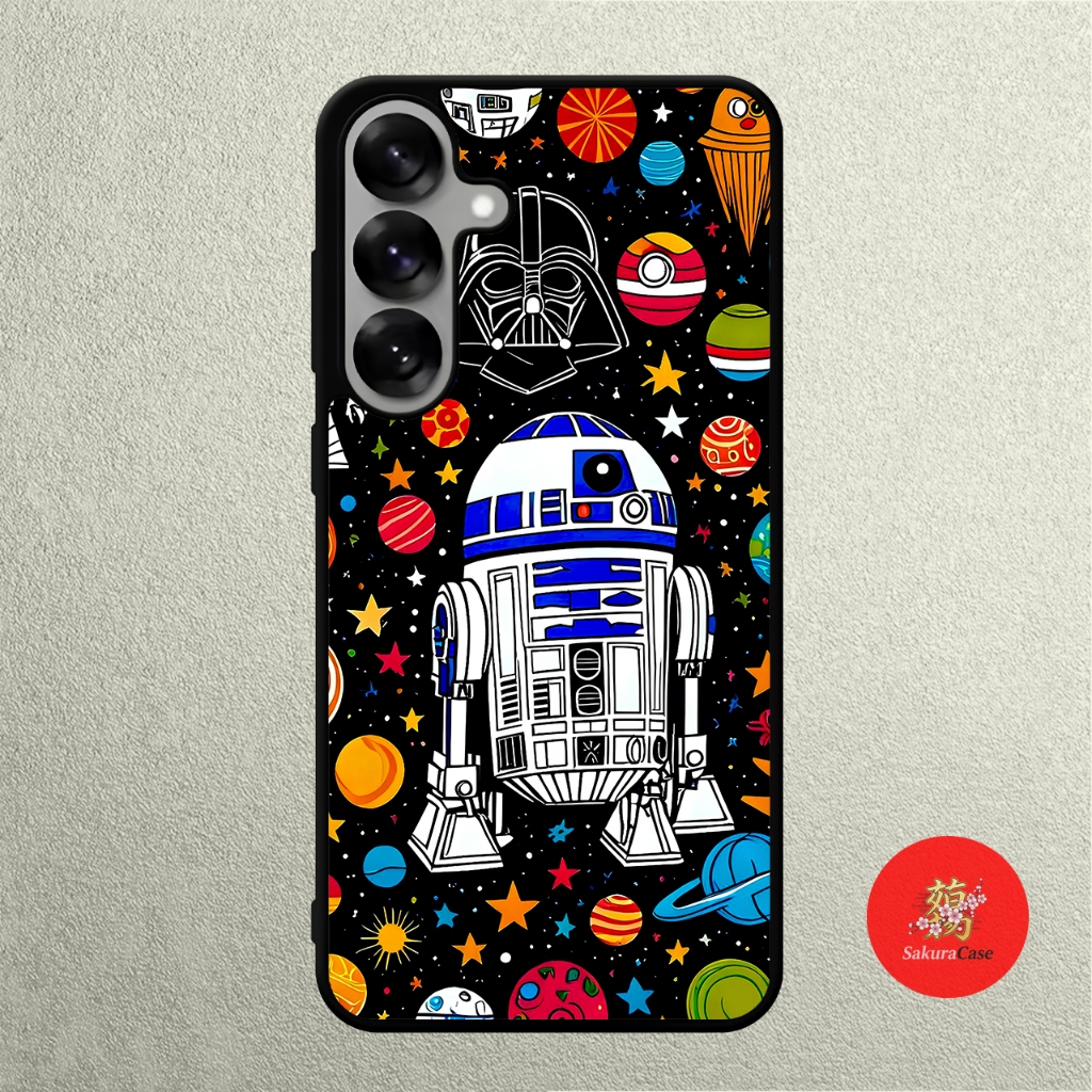 Case SAMSUNG A57 A56 A37 A36 A50 A50 A51 A52 A53 A54 A55 Rubber Softcase Star Wars Doodle