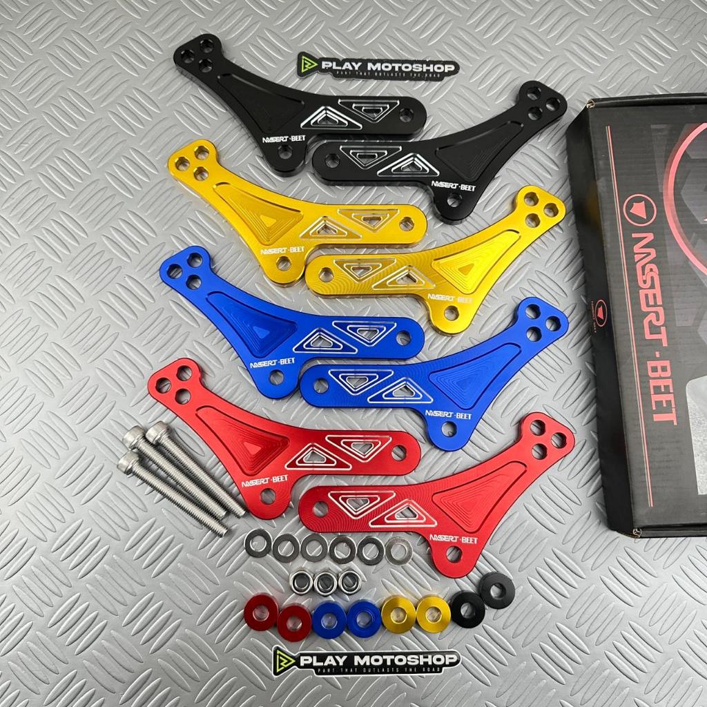 Lowering Kit ZX25R ZX25RR CNC Aluminium NASSERT BEET Adjustable Shock Link Ninja ZX-25R ZX25R Akseso