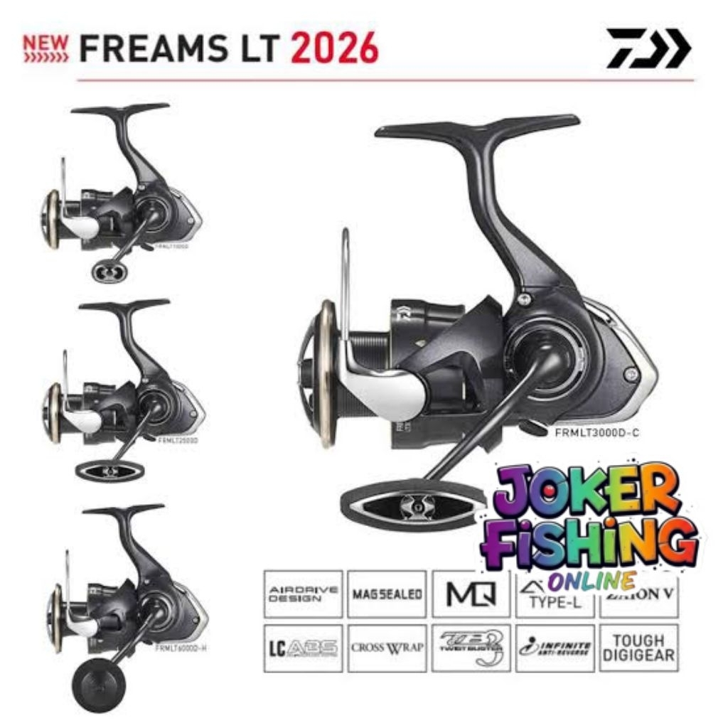 REEL DAIWA FREAM LT (2026)(2500/3000) - POWER HANDLE