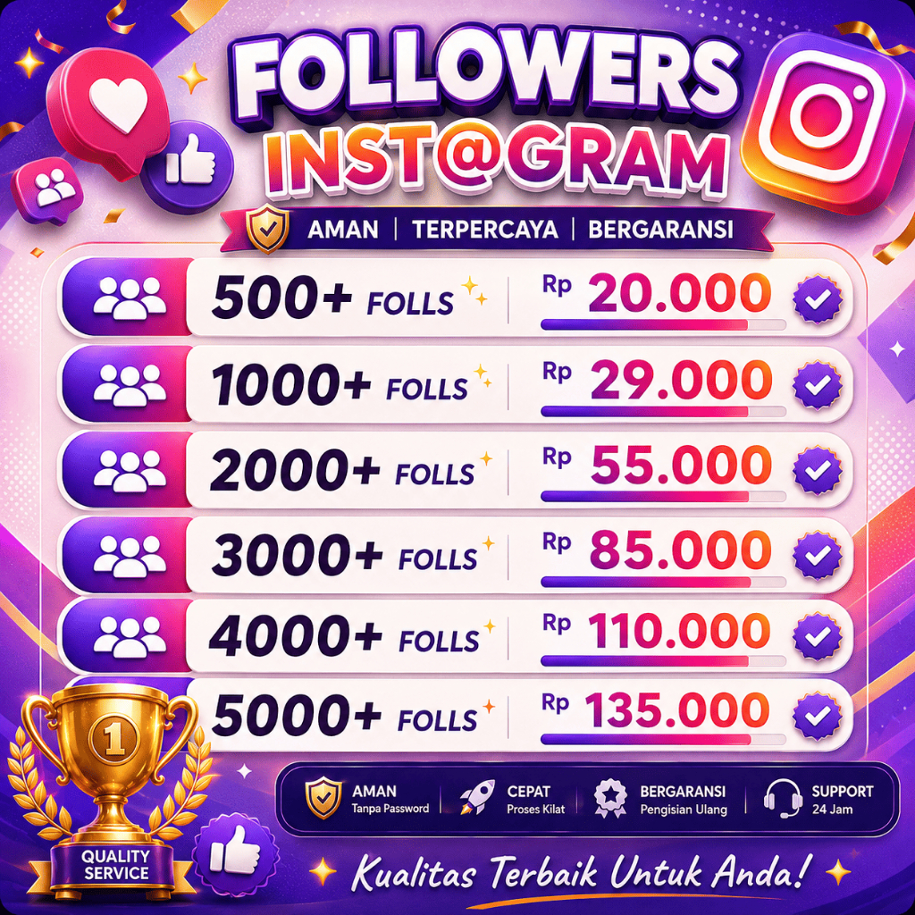 FOLLOWERS INSTAGRAM [ BERGARANSI ]