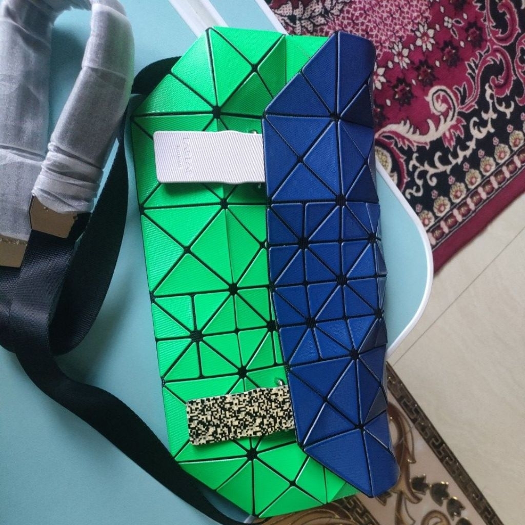 tas slimbag wanita warna biru hijau