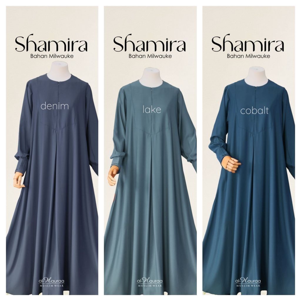 GAMIS SHAMIRA MILWAUKEE / GAMIS POLOS / GAMIS DAILY BUSUI FRIENDLY ORI BY ALHAURAA