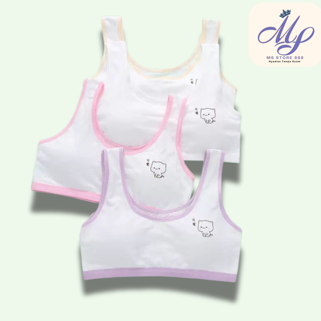Miniset Kucing Busa Anak Miniset Busa Miniset Busa Perempuan Pakaian Dalam Anak