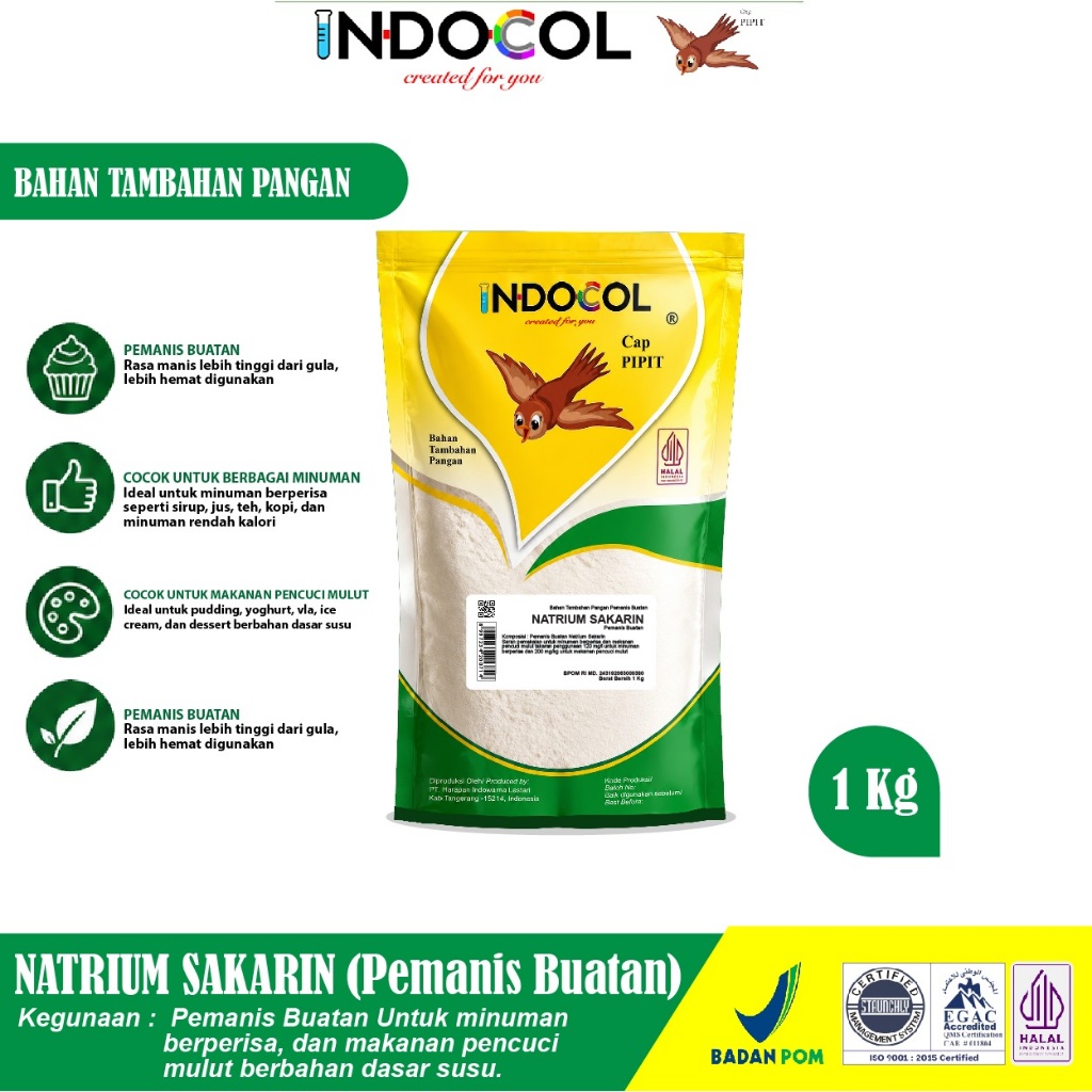 NATRIUM SAKARIN Cap Pipit (PEMANIS)  1KG