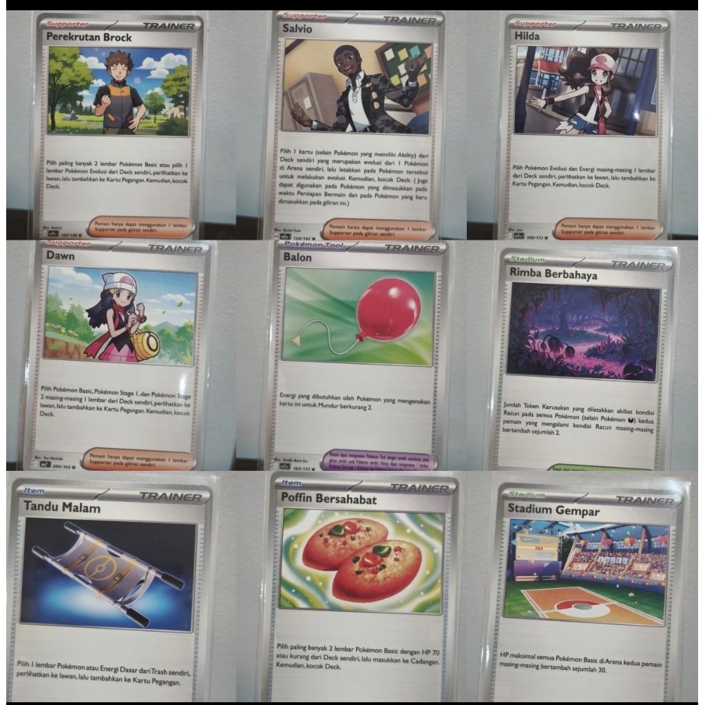 STAPLE Hilda Dawn Salvio Brock Dkk Trainer Pokemon Indonesia HIJ