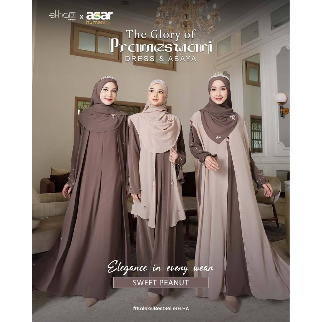 PO‼️[ORDER VIA CHAT-JANGAN CHECK OUT] Gamis Perempuan Dewasa The Glory of Prameswari by Elha Indones