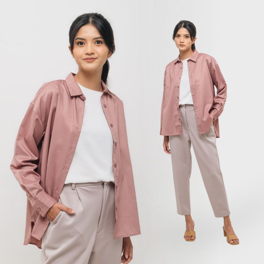 Atala Scarves | Haru Shirt | Kemeja Oversized Wanita