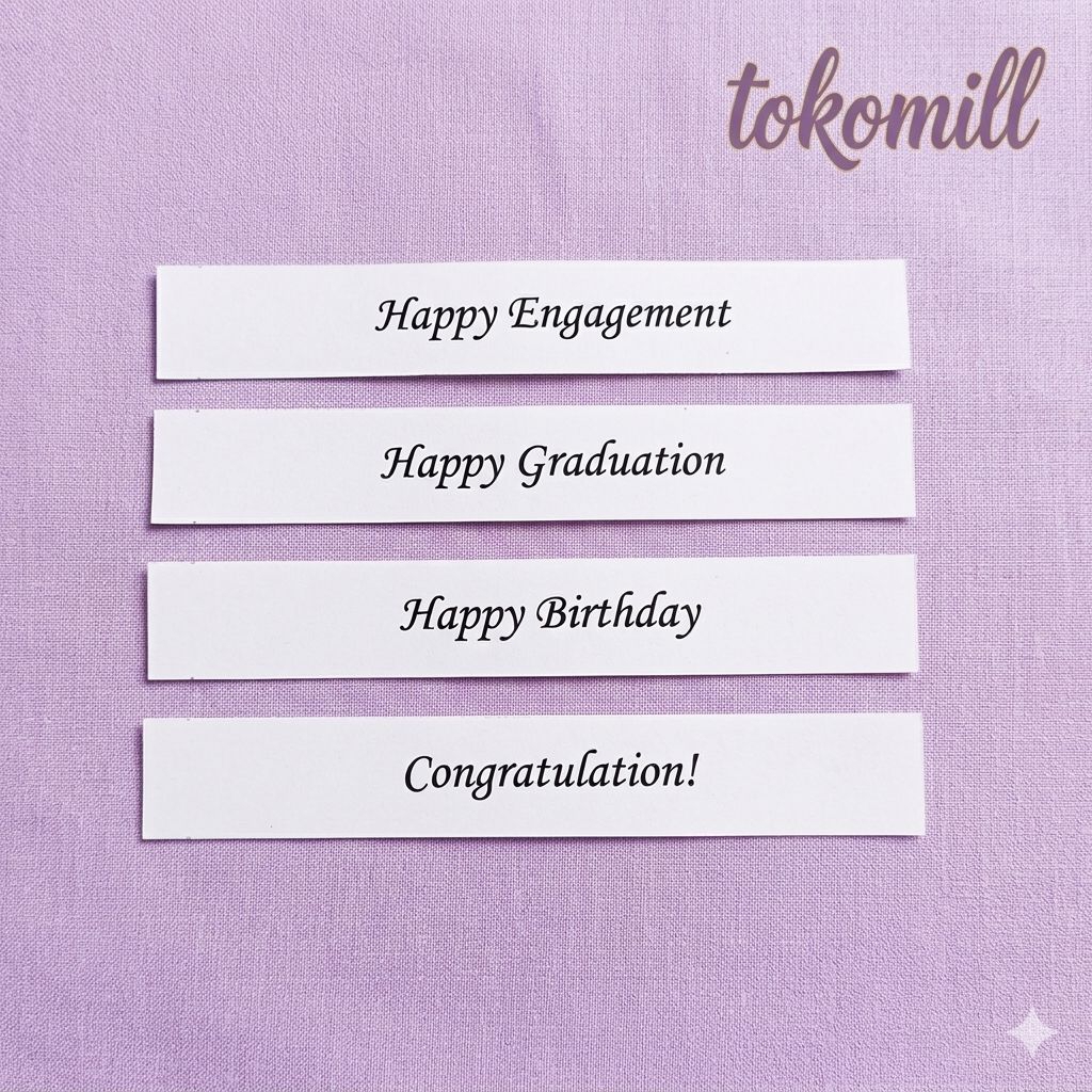TKML (8pcs)Tulisan Happy Graduation untuk buket